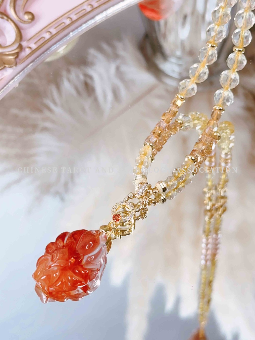 （橙狐狸黄水晶）项链