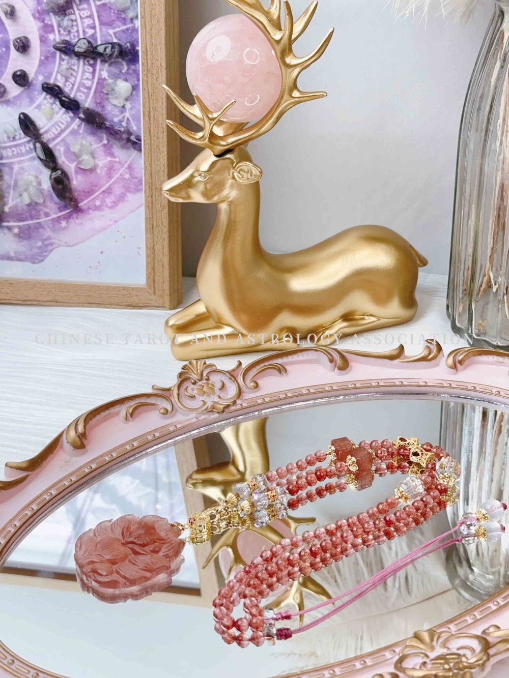 （草莓晶狐狸 草莓水晶）项链