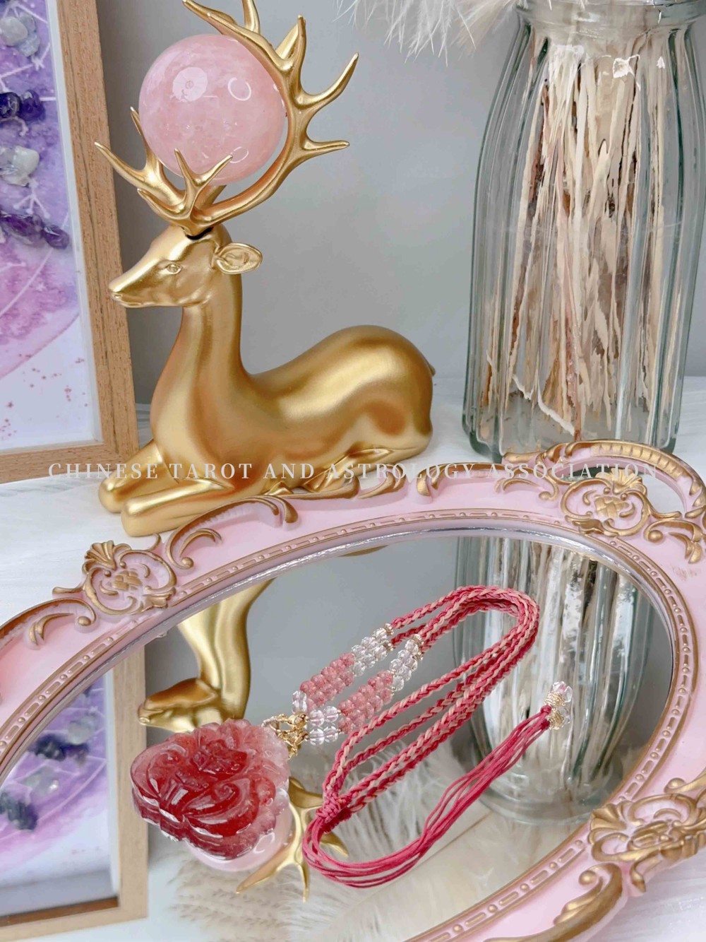 （草莓晶狐狸  编绳）项链